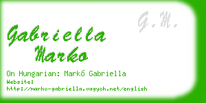 gabriella marko business card